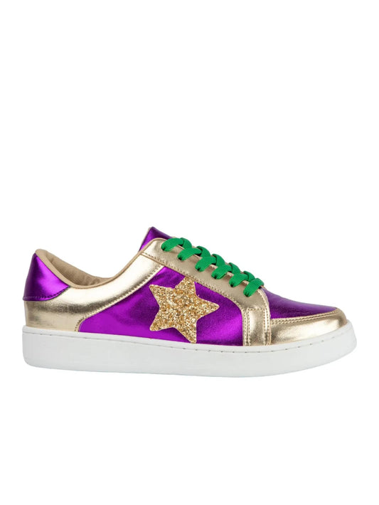 mardi  gras star shoes